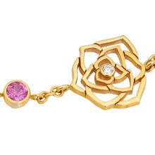 Piaget 18K Rose Gold Diamond Sapphire Rose Bracelet