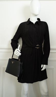 Prada Black Cuir Matinée Bag