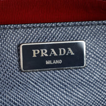 Prada Navy Cuir Turnlock Twin Tote Bag