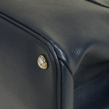Prada Navy Cuir Turnlock Twin Tote Bag