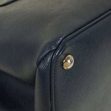 Prada Navy Cuir Turnlock Twin Tote Bag