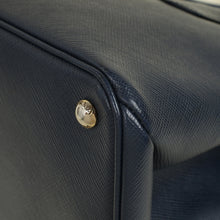 Prada Navy Cuir Turnlock Twin Tote Bag
