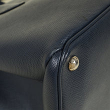 Prada Navy Cuir Turnlock Twin Tote Bag