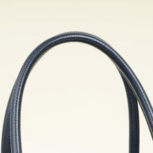 Prada Navy Cuir Turnlock Twin Tote Bag
