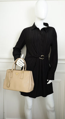 Prada Beige Galleria Medium Tote Bag