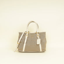 Prada Bicolor Jacquard Logo Tote Bag
