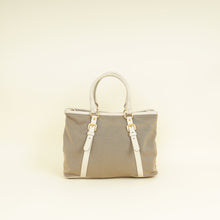 Prada Bicolor Jacquard Logo Tote Bag