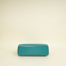 Prada Teal Vernice Convertible Tote Bag