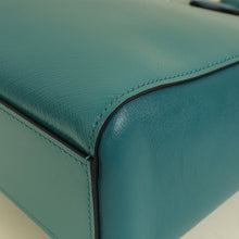Prada Teal Vernice Convertible Tote Bag