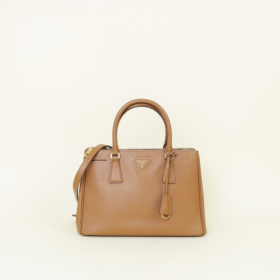 Prada Caramel Galleria Tote Medium Bag
