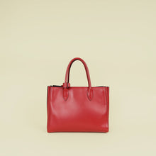 Prada Red Bibliotheque Tote Bag