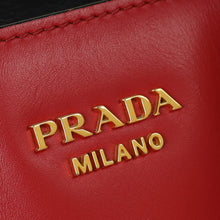 Prada Red Bibliotheque Tote Bag