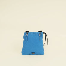 Prada Blue VZ Initials Canapa Convertible Bag