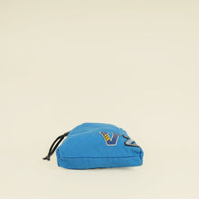 Prada Blue VZ Initials Canapa Convertible Bag
