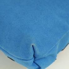 Prada Blue VZ Initials Canapa Convertible Bag