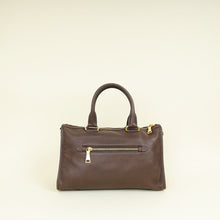 Prada Brown Vitello Daino Bauletto Bag