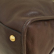 Prada Brown Vitello Daino Bauletto Bag