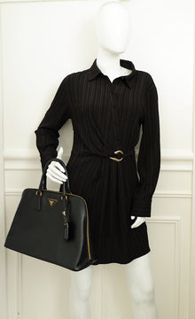 Prada Black Lux Promenade Medium Bag