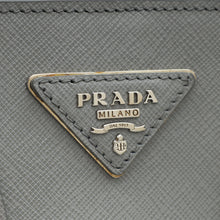 Prada Grey Lux EW Small Tote Bag