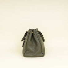 Prada Olive Green Vitello Daino Open Tote Bag