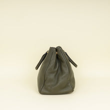 Prada Olive Green Vitello Daino Open Tote Bag