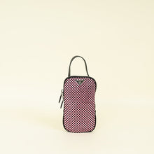 Prada Bicolor Satin Crystal Zip Phone Case Crossbody Bag