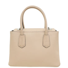 Prada Nude Cuir Twin Lock Small Bag