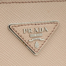 Prada Nude Cuir Twin Lock Small Bag