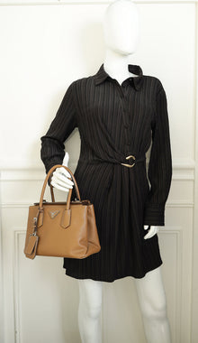 Prada Caramel Twin Tote Bag