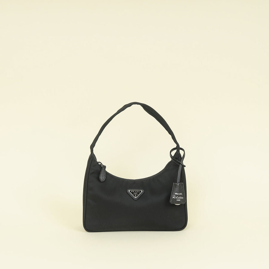 Prada Black Re-Nylon Prada Re-Edition 2000 Mini-Bag