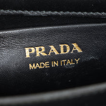Prada Black Triangle Nappa Stitched Chain Flap Bag