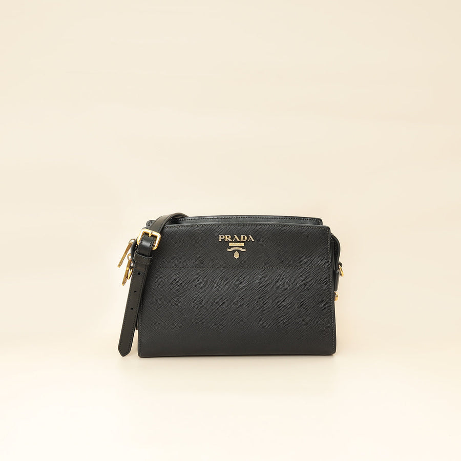 Prada Black City Esplanade Crossbody Bag