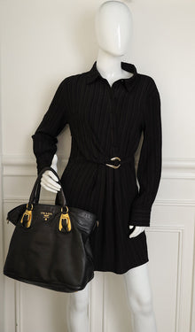 Prada Black Convertible Tote Bag