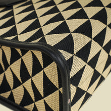 Prada Bicolor Symbole Embroidered Tote Large Bag