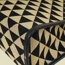 Prada Bicolor Symbole Embroidered Tote Large Bag