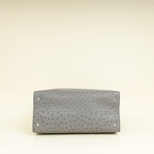 Prada Gray Ostrich Vertical Tote Bag