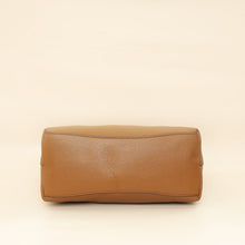 Prada Brown Logo Embossed Vitello Hobo Bag