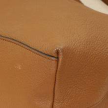 Prada Brown Logo Embossed Vitello Hobo Bag