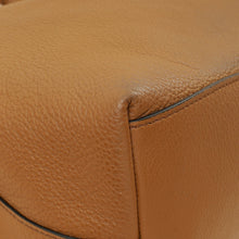 Prada Brown Logo Embossed Vitello Hobo Bag