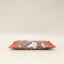 Prada Bicolor Python Slim Zip Wristlet Pouch