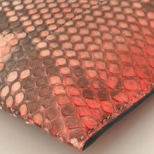 Prada Bicolor Python Slim Zip Wristlet Pouch