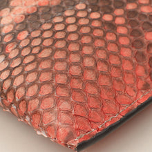 Prada Bicolor Python Slim Zip Wristlet Pouch