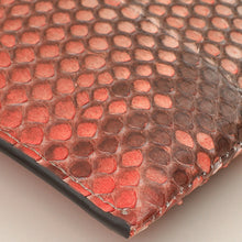 Prada Bicolor Python Slim Zip Wristlet Pouch