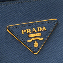 Prada Navy Blue Lux Galleria Medium Tote Bag