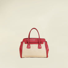 Prada Bicolor Canapa Tote Bag