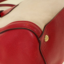 Prada Bicolor Canapa Tote Bag