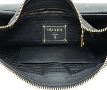 Prada Black Vitello Daino Hobo Bag