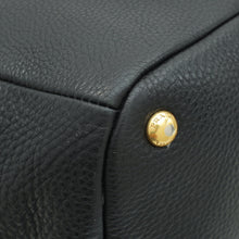 Prada Black Vitello Daino Hobo Bag