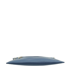 Prada Navy Blue Lux Push Lock Clutch Strap