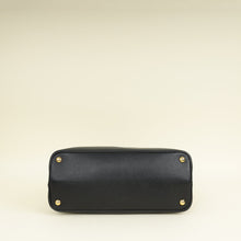 Prada Black Cuir Medium Double Tote Bag